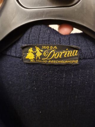 Giacca doppiopetto Dorina blu taglia unica