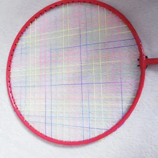 Pack raquetas bádminton y volantes azul y roja