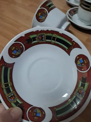 Juego 9 Tazas Café Porcelana