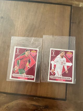 EXTRA STICKER Cristiano Ronaldo + Eriksen