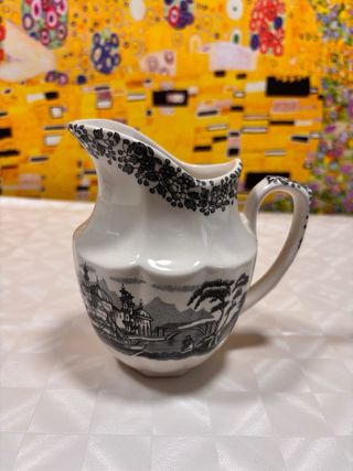 Juego tetera lechera 2 tazas porcelana LA CARTUJA