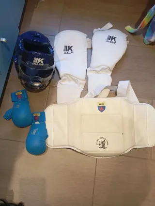Protecciones Karate Casco Guantes Peto Piernas