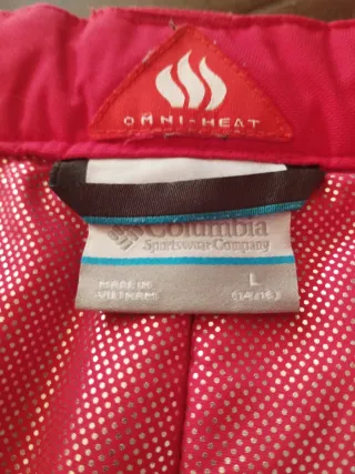 Pantalón esquí niños Columbia Talla L 14/16