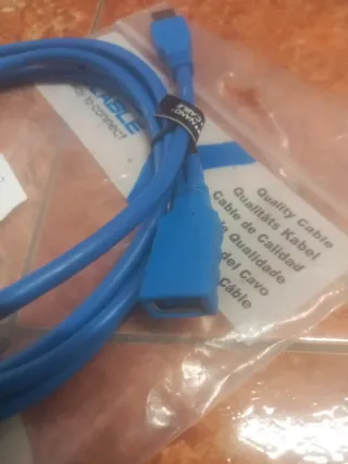 Pareja de cables NANO CABLE azules