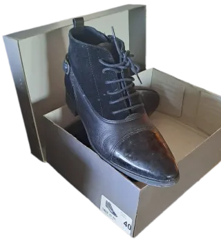 Botines negros cordones mujer talla 40