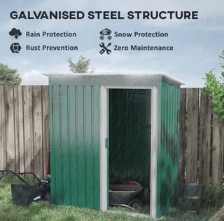 Caseta de herramientas para el jardin.