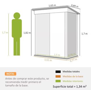 Caseta de herramientas para el jardin.