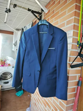 Traje chaqueta azul