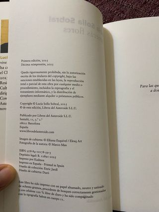 Lucia Solla Sobral./ Comerás flores