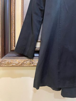 Abrigo largo negro Stradivarius