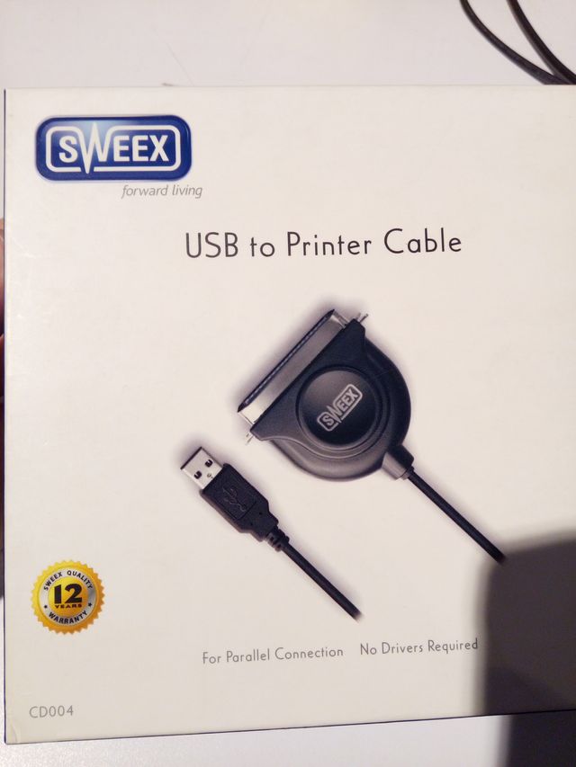 Cable USB a Impresora Sweex