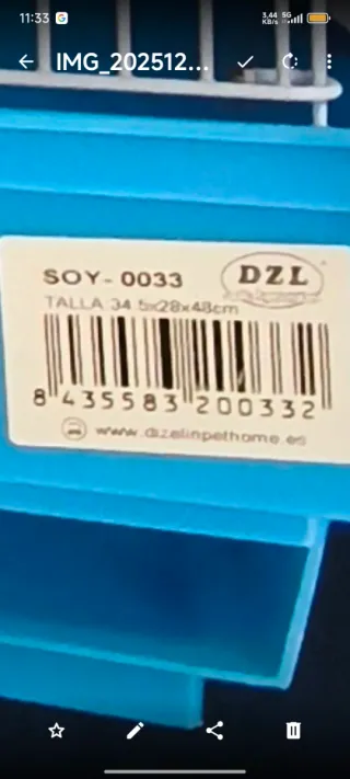 Jaula para pájaros azul