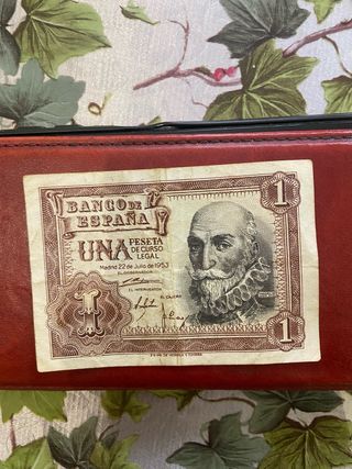 Billete 1 Peseta Banco de España 1953