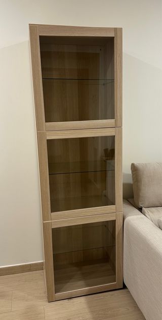 Vitrina Ikea BESTA Madera y Cristal