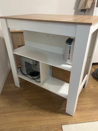 Mesa alta de cocina madera