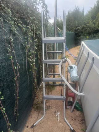 Piscina desmontable metal y plástico