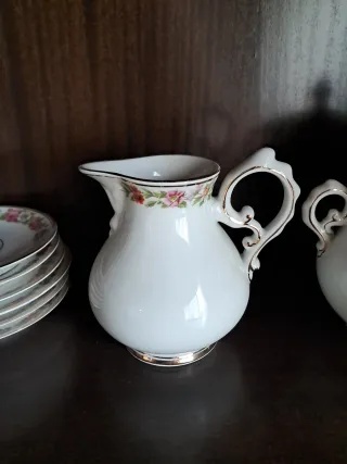 Juego de café Bidasoa porcelana floral
