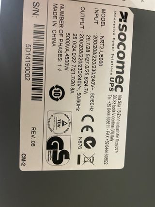 SAI/ UPS 5000KV MAS BATERIAS