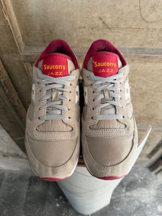 Saucony Jazz Beige/Rosso Scarpe Donna