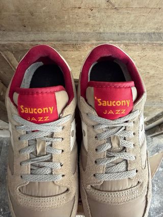 Saucony Jazz Beige/Rosso Scarpe Donna
