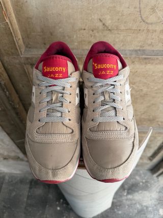 Saucony Jazz Beige/Rosso Scarpe Donna