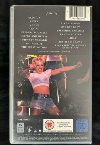 Madonna The Girlie Show VHS Live Down Under