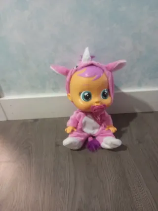 Muñeca Bebé Llorón Unicornio