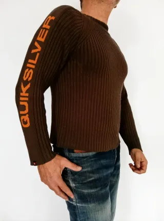 Jersey Quiksilver Marrón Talla S