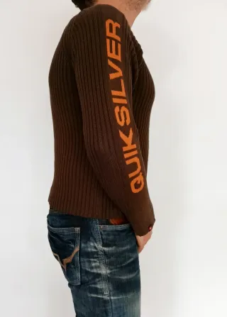 Jersey Quiksilver Marrón Talla S