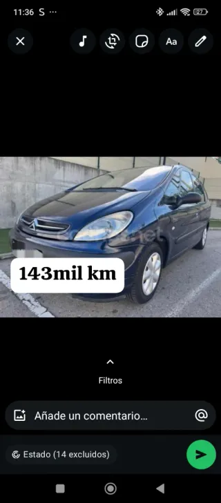 143mil KM Citroen Xsara Picasso