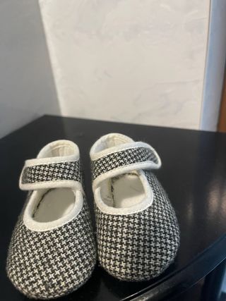 Scarpette bimba quadri bianco e nero 16/17