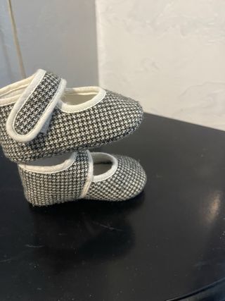 Scarpette bimba quadri bianco e nero 16/17