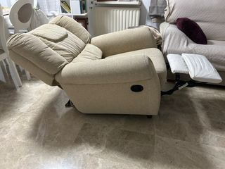 Sofá  Relax Beige Tela