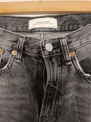 Pantalón vaquero Zara gris
