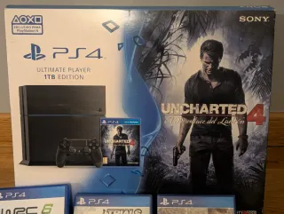 PS4 Ultimate Player 1TB + 11 Juegos + 3 mandos.
