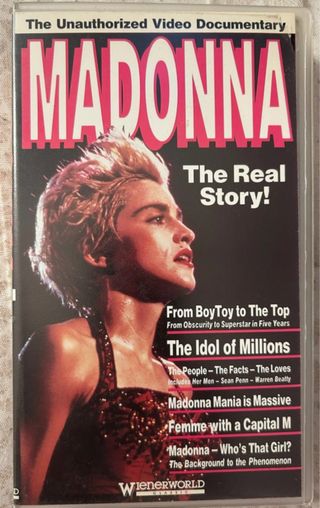 VHS Madonna The Real Story Documentario