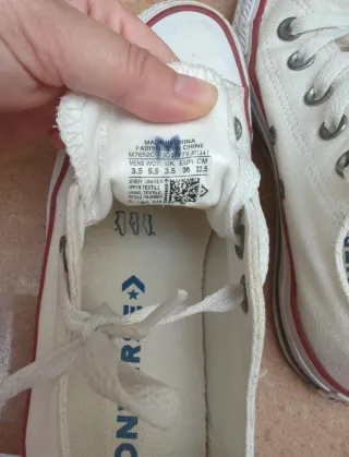 Bambas Converse Blancas Talla 36