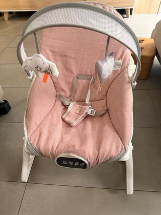 Mecedora para bebés rosa