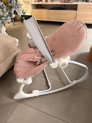 Mecedora para bebés rosa