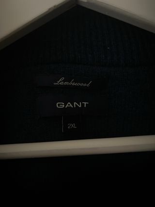 Jersey Gant Azul marino Media Cremallera