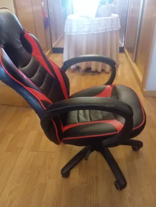 Silla Gamer Negra y Roja