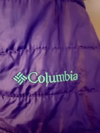 10/12 años Chaqueta Columbia Morada con Capucha