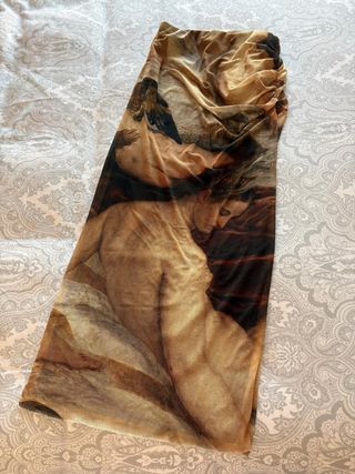 Falda larga estampada