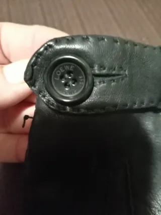 Guantes Loewe Piel Negros