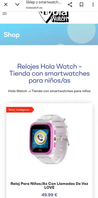 Cefa Toys Reloj Inteligente Holawatch Urban Love