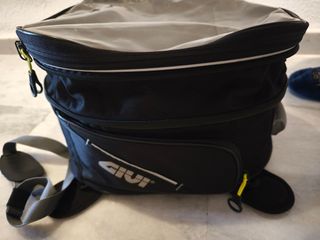 Bolsa depósito moto expandible