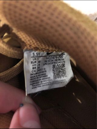 Nike Air Force 1 Mostaza Talla 38