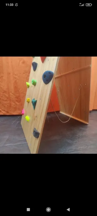 Rocódromo infantil A-frame + tobogán