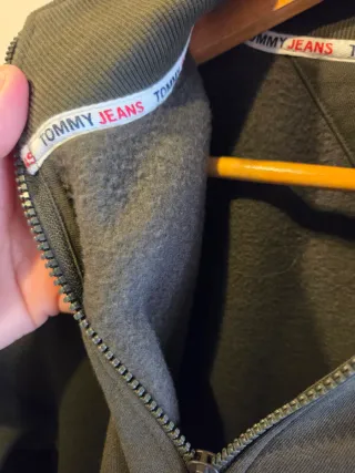 Forro Polar Tommy Jeans Verde Oliva