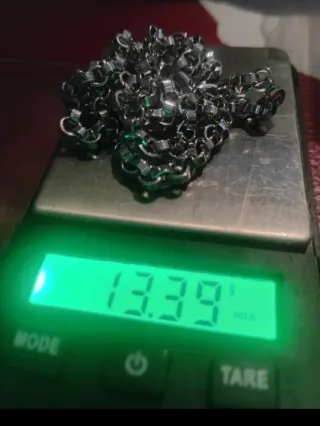 Cadena Oro Blanco 18k 13.39gr